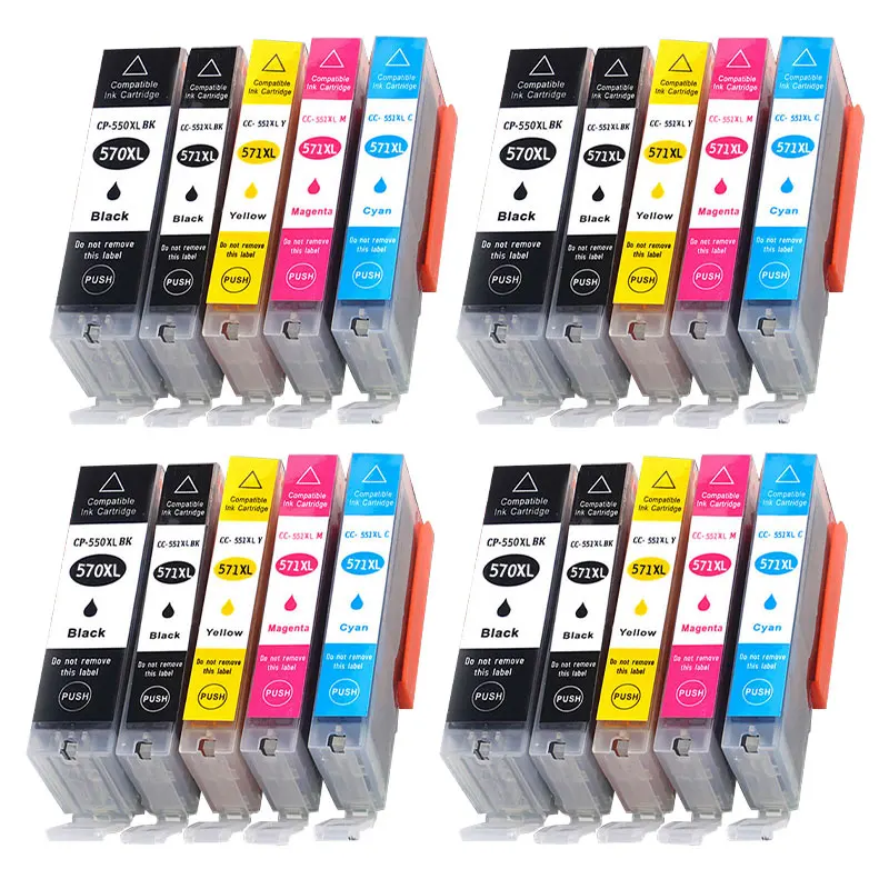 570XL 571XL Ink Cartridge For Canon 570 571 XL Compatible MG5751 MG5752 MG5753 MG 5750 5751 5752 5753 PIxma Printer PGI CLI